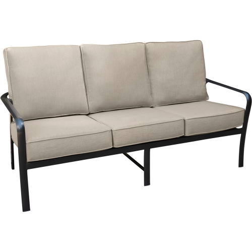 Fairhill Commercial-Grade Aluminum Sofa with Plush Sunbrella Cushions